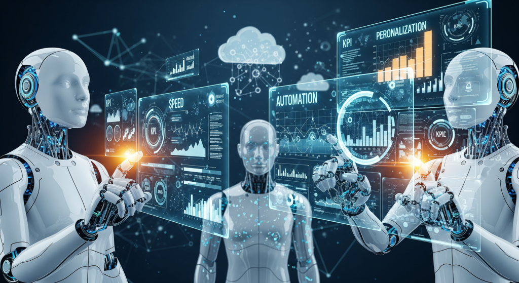 “Robotic AI enhancing speed, accuracy, and personalization.”